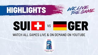 Highlights  Switzerland vs Germany  2023 IIHFWorlds [upl. by Philcox]