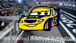 Cars Motor Speedway Of The SouthDinoco 400 Results Movie Version [upl. by Crissy]