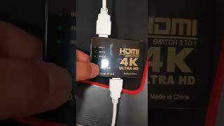 HDMI 4K switcher 3 in 1 out test [upl. by Thorma]