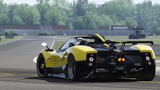 Pagani Zonda Cinque Roadster  Top Gear Test Track  Assetto Corsa [upl. by Roseline]