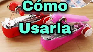 COMO USAR LA MINI MAQUINA DE COSER PORTATIL [upl. by Moran]