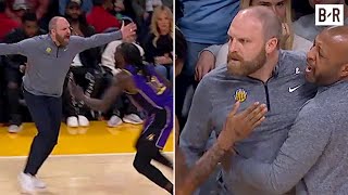 Grizzlies HC Taylor Jenkins FURIOUS After LeBron amp Jaren Jackson Jr Got Tied Up [upl. by Segroeg]