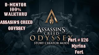 Assassins Creed Odyssey 100 Walkthrough Myrina Fort [upl. by Kcirtapnaes419]