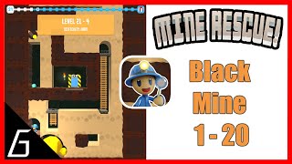 Mine Rescue  Gameplay Level 21  Black Mine Solution [upl. by Odragde]