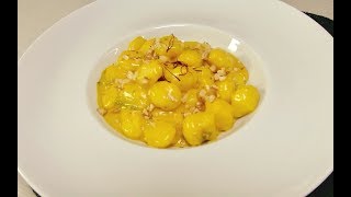 Gnocchi con Gorgonzola Noci e Zafferano [upl. by Enirbas]