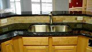 Granite Countertops installed VERDE BUTTERFLY in Huntersville NC  Northstone [upl. by Haisa734]