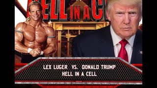 WWE 2K24 Hell in a Cell Lex Luger vs Donald Trump [upl. by Nnaacissej308]