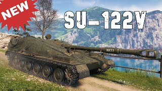 World of Tanks SU122V  New Tier X Reward Soviet Tank Destroyer [upl. by Avner]