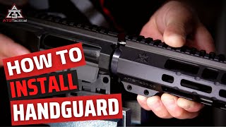 How To Install a Handguard on AR Rifles [upl. by Arza577]