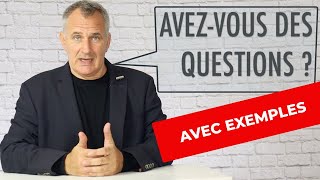 Avez vous des questions  Exemples de questions à poser à la fin dun entretien dembauche [upl. by Acherman]