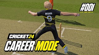 CRICKET 24  CAREER MODE 1  CLUB CRICKET DEBUT [upl. by Yttisahc702]