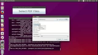 Read PDF Files Out Loud on Linux using Ampare PDF Speech Reader [upl. by Leinehtan464]