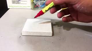 How to Clean White Quartz Caesarstone Countertop  Pen Grey Sharpie stains Granite Marble [upl. by Rochemont]