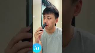 nose hair removal haircut [upl. by Khoury]