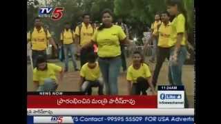 Flash Mob By Maha Cement Staff  Pro Kabaddi League  TV5 News [upl. by Ailecra]