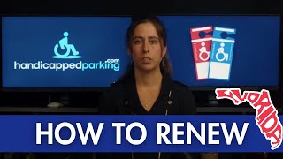 The Ultimate Guide to Renewing a Florida Handicap Placard [upl. by Htomit456]