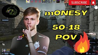 m0nesy insane 50Kills wjks  FACEIT ranked 20221109  CSGO POV [upl. by Neyud879]