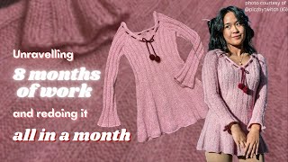 how to knit The Marinette Dress  madetomeasure knitting tutorial [upl. by Pail]