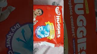 Huggies diaper price 199 M size  7 se 12 kg ke bacho ke liye best diaper diapers soft babycare [upl. by Ilrak]