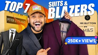 7 Best SuitBlazers For Men Wedding Office Events Suit Blazer Haul Review 2023  ONE CHANCE [upl. by Aronow]