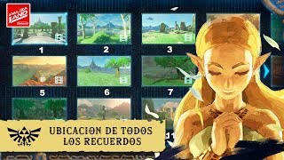 GUIA Ubicación y localización todos los recuerdos  Zelda Breath Of The Wild en español HD [upl. by Hsuk]