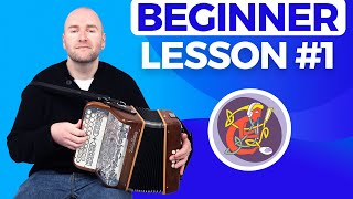 Irish Button Accordion Lesson 1  The Basics Start Here [upl. by Ami186]