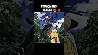 Saitama Mistakely Touch sound sonic balls 😆🍒 anime animeedit saitama onepunchman animeedits [upl. by Ayifa661]