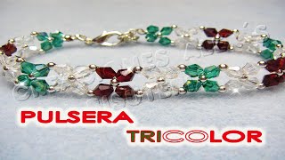 Bisuteria Pulsera Tricolor47 [upl. by Michail76]