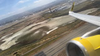 Spirit Airbus A320 Takeoff Oakland Intl KOAK [upl. by Ennagroeg]