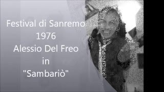 Sambariò Festival di Sanremo 1976 Drupi Cover [upl. by Henrique186]