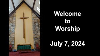 Colesville Presbyterian Church Livestream July 7 2024 [upl. by Alleon]