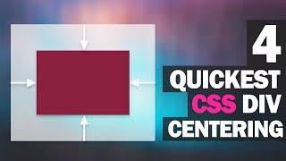 4 Quickest Ways to Center Div with CSS [upl. by Ellainad755]