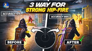 🔥3 Way for strong hip fire in close combat  Best jiggle movement for close range BGMI [upl. by Oinotnas]