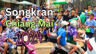 Songkran Chiang Mai 2024 Tour in 4K [upl. by Assenar]