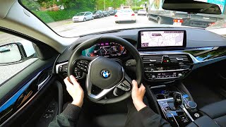 2021 BMW 5 series G30 530d  pov test drive [upl. by Meuser701]