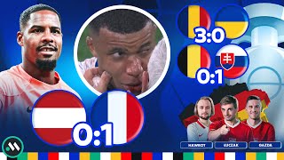 EURO 2024 KONTUZJA MBAPPE AUSTRIA  FRANCJA 01 BELGIA NA DESKACH SHOW RUMUNII [upl. by Aicinat]