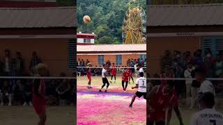 Powerful spike Middle blocker safal bk middleblocker nepalivolleyball athlete subscribe volley [upl. by Brinn887]