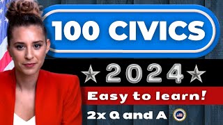 US Citizenship Test 20242025 Random 100 Civics QuestionsAnswers Interview Ciudadania Americana [upl. by Ernesta204]