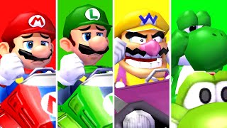 Mario Kart Double Dash  All Characters Lose Animations [upl. by Eneg890]