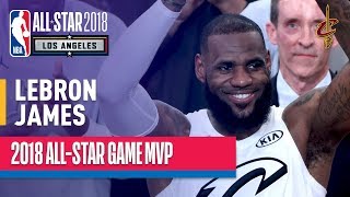 LeBron James MVP Performance  2018 NBA AllStar Game [upl. by Hcurob584]