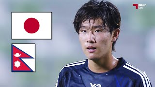 Japan vs Nepal  All Goals amp Highlights  AFC U17 Asian Cup Qualifiers 23102024 日本 ネパール U16 [upl. by Viehmann]