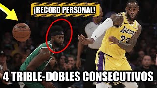 LeBron James Hace Historia con Cuatro TripleDobles Consecutivos [upl. by Aretha]