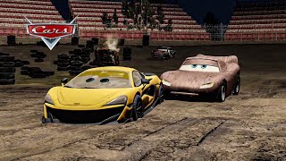 Lightning McQueen Saves Cruz Ramirez  BeamNGdrive [upl. by Ozneral]