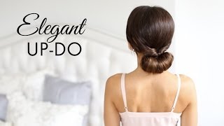 Elegant UpDo Hair Tutorial [upl. by Eillime442]