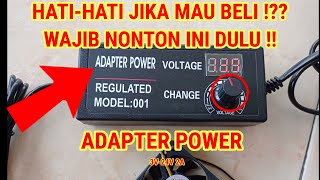 ADAPTOR ADJUSTABLE 3 VOLT24 VOLT 2 AMPER  ADAPTOR 3 SAMPAI 24 VOLT [upl. by Lavena]