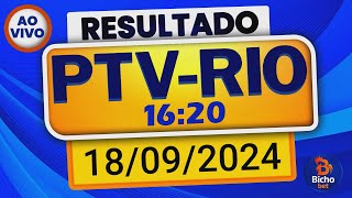 Resultado do jogo do bicho ao vivo  PTVRIO 1620  18092024 [upl. by Burgess669]