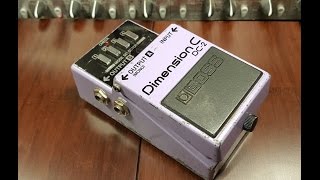 1980s Boss Dimension C DC2 Chorus Demo [upl. by Elylrac]