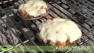 43 BBQ Portobello Champignons met Mozarella Foodbomb [upl. by Randa]