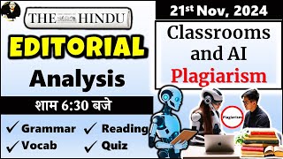 21 Nov 2024  The Hindu Newspaper  The Hindu Editorial Today  Classrooms in Crisis [upl. by Trever77]