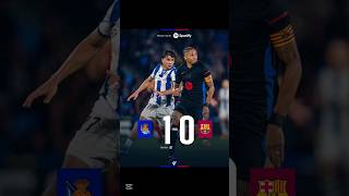 BARCELONA VS REAL SOCIEDAD futbol barcelona españa laliga europe parati fyp shorts reels [upl. by Jarad29]